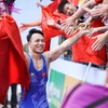 "Điểm tựa" gia đình, bạn bè, người thân và khán giả trên sân nhà đã tạo nên thành công của Đoàn thể thao Việt Nam tại SEA Games 31. (Ảnh: PV/Vietnam+) 