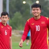 Tiền đạo Nguyễn Văn Tùng đang là một trong hai mũi nhọn nguy hiểm nhất của U23 Việt Nam. (Ảnh: VFF) 