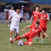 Hà Nội FC thắng tối thiểu 1-0 trước Viettel ở lượt đi V-League 2022. (Ảnh: PV/Vietnam+) 