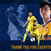 Câu lạc bộ Sông Lam Nghệ An cảm ơn Phan Văn Đức vì quãng thời gian cống hiến cho đội bóng quê hương. (Ảnh: SLNA) 