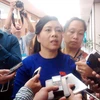 Bộ trưởng Bộ Y tế Nguyễn Thị Kim Tiến trả lời báo chí. (Ảnh: PV/Vietnam+)
