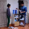 Chương trình Tận tâm vì tương lai Việt đã trao 50 máy lọc cho các hộ gia đình khó khăn ở Nghệ An. (Nguồn: Chương trình Tận tâm vì tương lai Việt) 