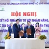 Lãnh đạo Sở Kế hoạch Đầu tư TPHCM và Vietcombak ký kết thoả thuận hợp tác. (Nguồn: Vietcombank)