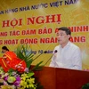 Thống đốc Ngân hàng Nhà nước Lê Minh Hưng chỉ đạo tại hội nghị. (Nguồn: Ngân hàng Nhà nước)