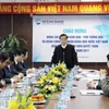 Phó Thống đốc Nguyễn Kim Anh động viên công tác quyết toán cuối năm Oceanbank. (Nguồn: NHNN)