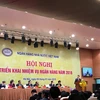 Thống đốc Lê Minh Hưng phát biểu tại Hội nghị. (Ảnh: TH/Vietnam+)