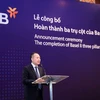 Ông Hàn Ngọc Vũ, Tổng Giám đốc VIB chia sẻ tại lễ công bố. (Ảnh: CTV/Vietnam+)