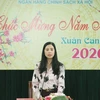 Bà Trần Lan Phương, Phó Tổng Giám đốc Ngân hàng Chính sách xã hội. (Ảnh: Vietnam+)