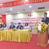 Bí thư Đảng ủy, Chủ tịch Hội đồng quản trị Vietcombank Nghiêm Xuân Thành chỉ đạo tại Đại hội. (Ảnh: CTV/Vienam+)