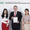 VPBank nhận giải thưởng danh giá của The Asian Banker về quản trị rủi ro. (Ảnh: CTV/Vietnam+)