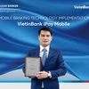 VietinBank là ngân hàng Việt Nam duy nhất được giải thưởng “Ứng dụng công nghệ ngân hàng trên điện thoại tốt nhất”. (Ảnh: Vietnam+)