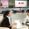 Giao dịch tại MSB. (Ảnh: CTV/Vietnam+)