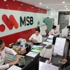 Giao dịch tại MSB. (Ảnh: CTV/Vietnam+)