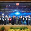 Ông Phạm Đông Anh, Phó Tổng giám đốc TPBank (ngoài cùng bên phải) tại sự kiện. (Ảnh: Vietnam+)