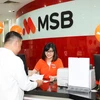 Giao dịch tại MSB. (Ảnh: CTV/Vietnam+)