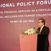 Phó Thống đốc NHNN Nguyễn Kim Anh phát biểu tại Diễn đàn. (Ảnh: Vietnam+)
