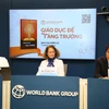 Lãnh đạo Ngân hàng Thế giới tại buổi họp báo. (Ảnh: Vietnam+)