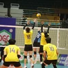 Ninh Bình Lienvietpostbank thi đấu ấn tượng tại giải bóng chuyền vô địch quốc gia 2023. (Ảnh: Vietnam+)