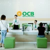 Khách hàng giao dịch tại ngân hàng OCB. (Ảnh: PV/Vietnam+)