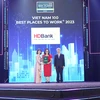 Ngân hàng HDBank được vinh danh tốp 4 nơi làm việc tốt nhất Việt Nam. (Ảnh: PV/Vietnam+)