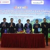 VietinBank và EVNNPT ký kết Hợp đồng tín dụng. (Ảnh: PV/Vietnam+)
