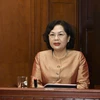 Thống đốc Ngân hàng Nhà nước Nguyễn Thị Hồng cho hay bối cảnh thị trường tài chính tiền tệ thế giới sẽ tiếp tục có những khó khăn, phức tạp. (Ảnh: PV/Vietnam+)