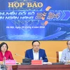 Sự kiện Chuyển đổi Số ngành Ngân hàng diễn ra ngày 8/5 tại Trung tâm Hội nghị quốc gia Hà Nội. (Ảnh: Vietnam+)