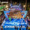 Giải chạy đêm Ho Chi Minh City Night Run Eximbank 2024 diễn ra trong không khí vô cùng rạo rực và phấn chấn. (Ảnh: Vietnam+)