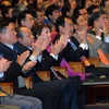 Các đại biểu dự Hội nghị người Việt Nam ở nước ngoài lần thứ nhất (Ảnh: Nhan Sáng/TTXVN)