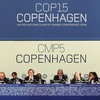 Phiên họp toàn thể Hội nghị biến đổi khí hậu LHQ ngày 19/12. (Ảnh: AFP/TTXVN)