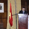 Đại sứ Việt Nam tại New Zealand Vương Hải Nam phát biểu tại buổi lễ. (Ảnh: TTXVN).