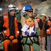 Carlos Mamani, thợ mỏ người Bolivia được cứu thoát (Ảnh: BBC)