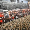 Bức tranh "Printesa" trưng bày tại nhà bán đấu giá các tác phẩm nghệ thuật ở Bucharest ngày 8/4. (Ảnh: AFP/TTXVN)