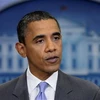 Tổng thống Mỹ Obama thông báo về thỏa thuận giảm thâm hụt ngân sách tối 31/7 (Ảnh: Reuters)