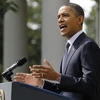 Tổng thống Mỹ Obama phát biểu tại Vườn Hồng, Nhà Trắng, ngày 19/9 (Ảnh: Reuters)