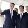 Thủ tướng Nguyễn Tấn Dũng gặp Thái tử Hà Lan và các cố vấn chiến lược của Hà Lan tại Rotterdam. (Ảnh: Đức Tám/TTXVN)