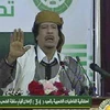 Muammar Gaddafi trong một lần xuất hiện gần đây.