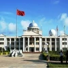 Tòa nhà mà Trung Quốc xây dựng trái phép trên đảo Phú Lâm, thuộc huyện đảo Hoàng Sa, thuộc quyền quản lý của thành phố Đà Nẵng, Việt Nam.