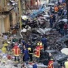 Hiện trường vụ đánh bom làm giám đốc cơ quan tình báo Lebanon thiệt mạng (Ảnh: AFP)