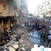 Một vụ nổ bom tại thủ đô Damascus (Ảnh: AFP)