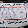 Người biểu tình đòi treo cổ những kẻ hiếp dâm tập thể (Nguồn: AFP)