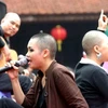 Nhóm Đại Lâm Linh trong một lần biểu diễn gây ấn tượng. (Ảnh: Nguyễn Anh/Vietnam+)