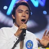 Ca sĩ trẻ Lê Việt Anh, người không giành ngôi vị cao nhất nhưng được nhiều người mến mộ. (Nguồn: VTV)