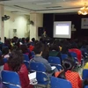 Tại cuộc Hội thảo "Giáo dục hội nhập trẻ tự kỷ cấp tiểu học." (Ảnh: Nguyễn Anh/ Vietnma+)