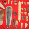 Bộ sưu tập rìu đá có niên đại 2500 năm (Ảnh: Bảo tàng Cội Nguồn)