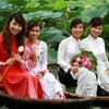 Áo dài được coi là một trong những trang phục truyền thống của Việt Nam (Ảnh: Xuân Mai/Vietnam+)