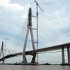 Cầu Cần Thơ nối liền 2 bờ sông Hậu giữa Vĩnh Long và Cần Thơ. (Ảnh: Thanh Vũ/TTXVN). 