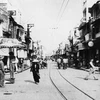 Một góc phố Hà Nội những năm 1950. (Ảnh: TTXVN). 