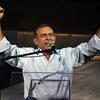 Ông Porfirio Lobo phát biểu sau khi tuyên bố kết quả cuộc bầu cử. (Ảnh: AFP/TTXVN).