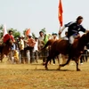 Đua ngựa truyền thống tại Phú Yên. (Ảnh: Thế Lập/TTXVN).